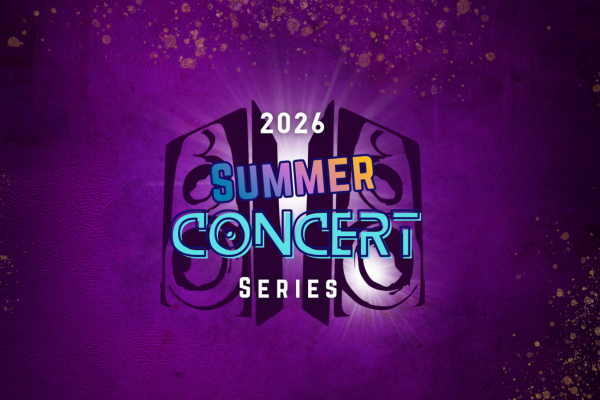 Dad and son splashing and playing in pool